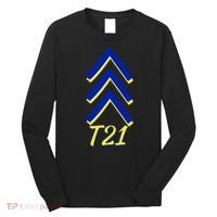 Down Syndrome Chevron Arrow For Trisomy 21 T21 For Down Syndrome Awareness Gift Long Sleeve Shirt thumb 0