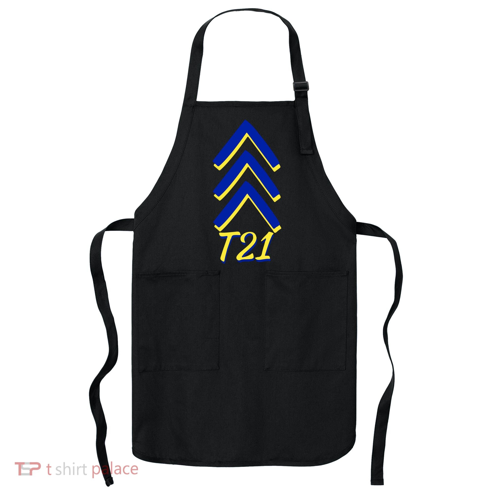 Down Syndrome Chevron Arrow For Trisomy 21 T21 For Down Syndrome Awareness Gift Apron