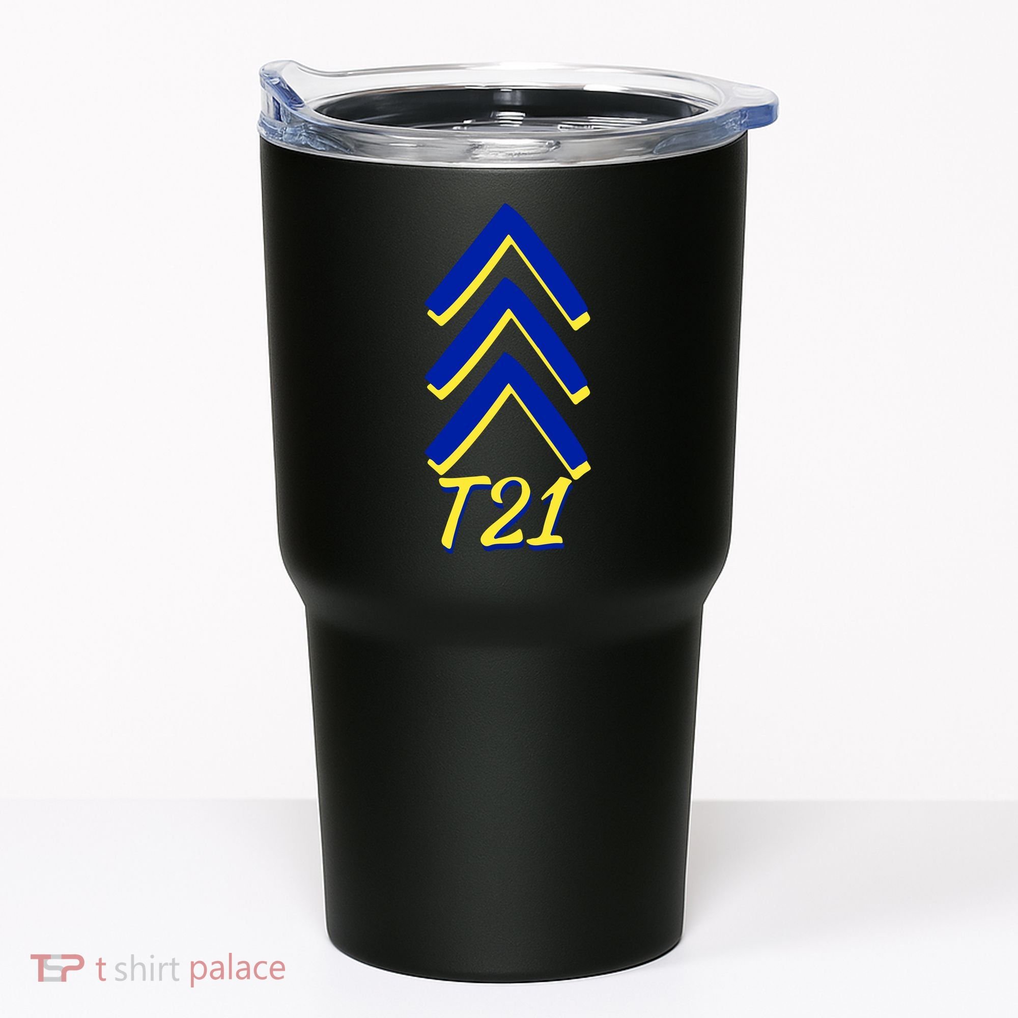 Down Syndrome Chevron Arrow For Trisomy 21 T21 For Down Syndrome Awareness Gift Tumbler