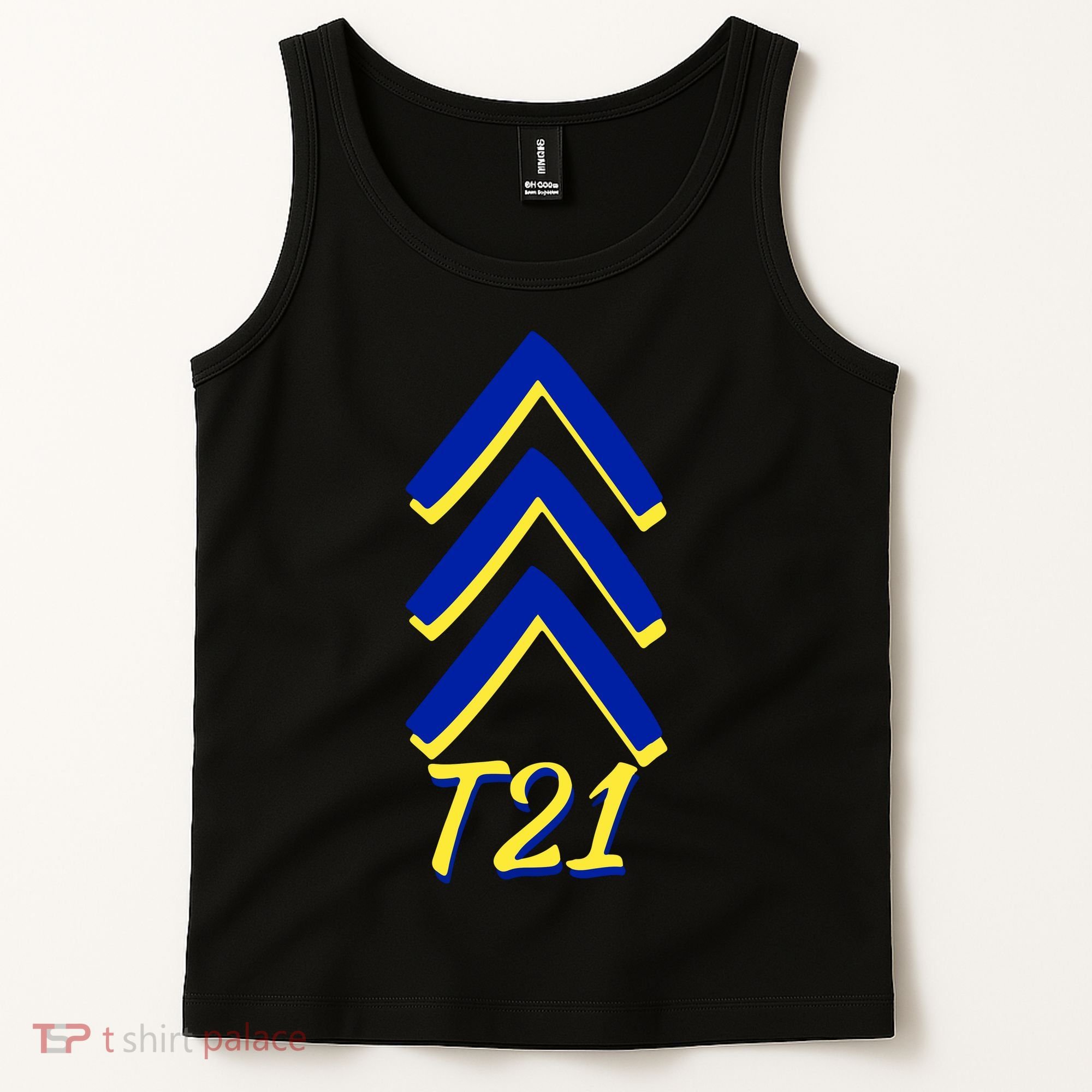 Down Syndrome Chevron Arrow For Trisomy 21 T21 For Down Syndrome Awareness Gift Tank Top