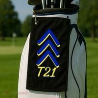 Down Syndrome Chevron Arrow For Trisomy 21 T21 For Down Syndrome Awareness Gift Golf Towel thumb 2