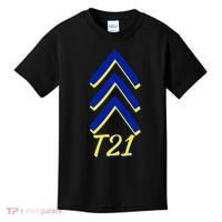 Down Syndrome Chevron Arrow For Trisomy 21 T21 For Down Syndrome Awareness Gift Kids T-Shirt thumb 0
