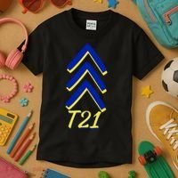 Down Syndrome Chevron Arrow For Trisomy 21 T21 For Down Syndrome Awareness Gift Kids T-Shirt thumb 3