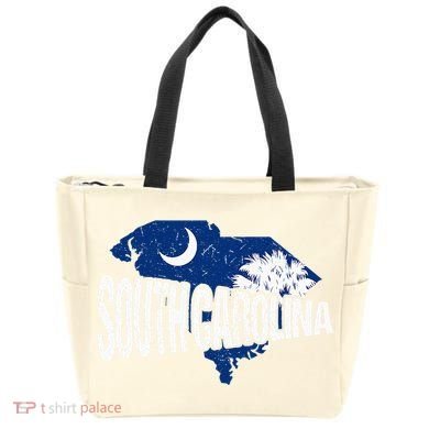 Distressed South Carolina Tote Bag