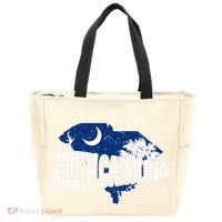 Distressed South Carolina Tote Bag thumb 0