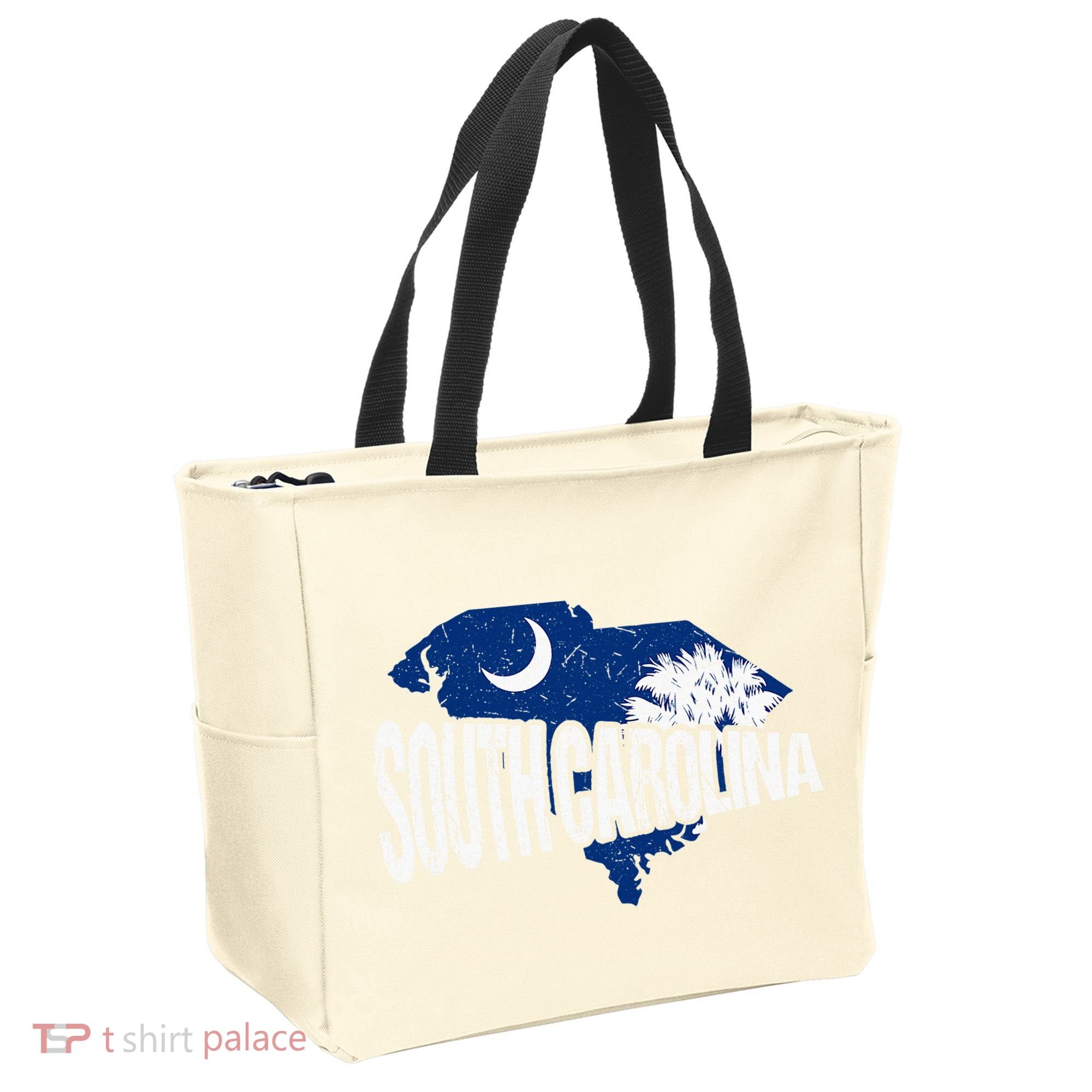 Distressed South Carolina Tote Bag