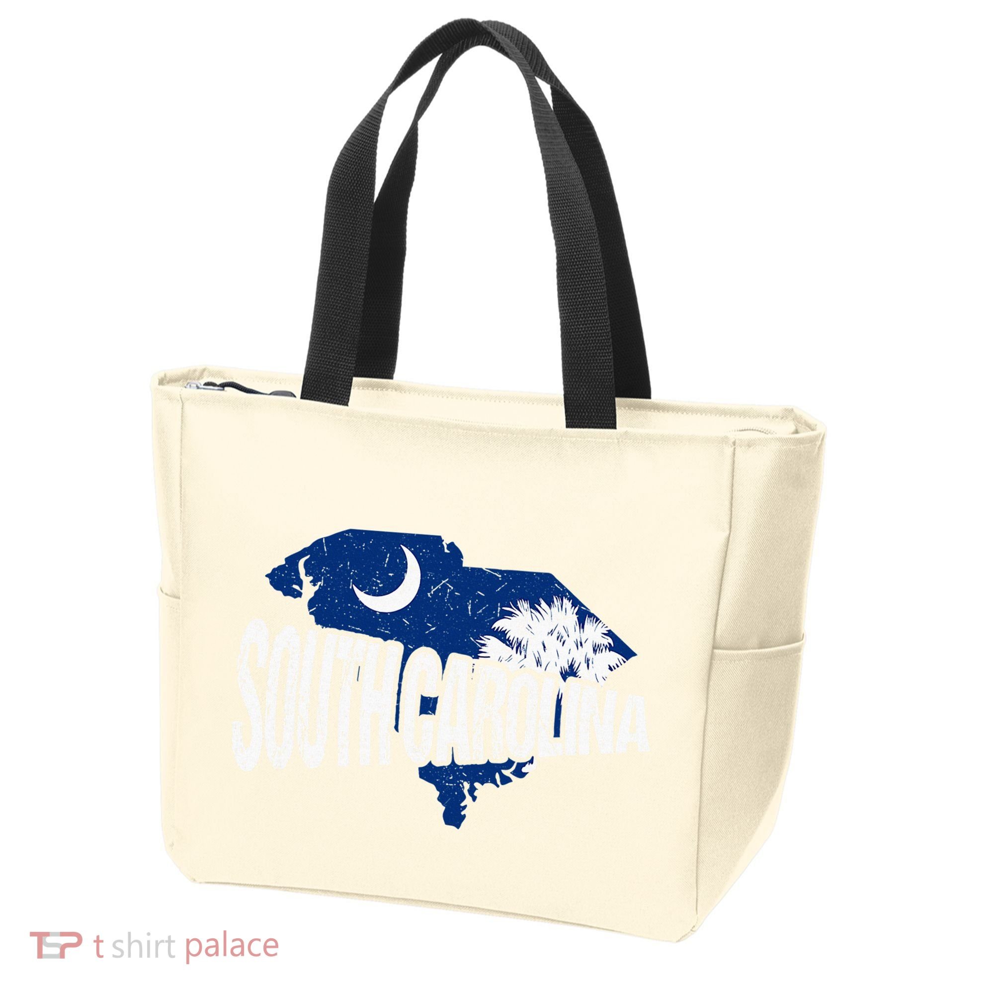 Distressed South Carolina Tote Bag