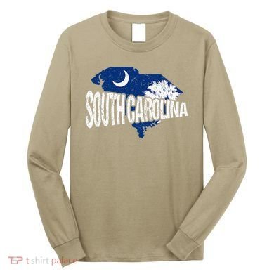 Distressed South Carolina Long Sleeve Shirt