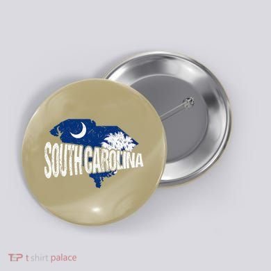 Distressed South Carolina Button