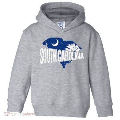 Distressed South Carolina Toddler Hoodie