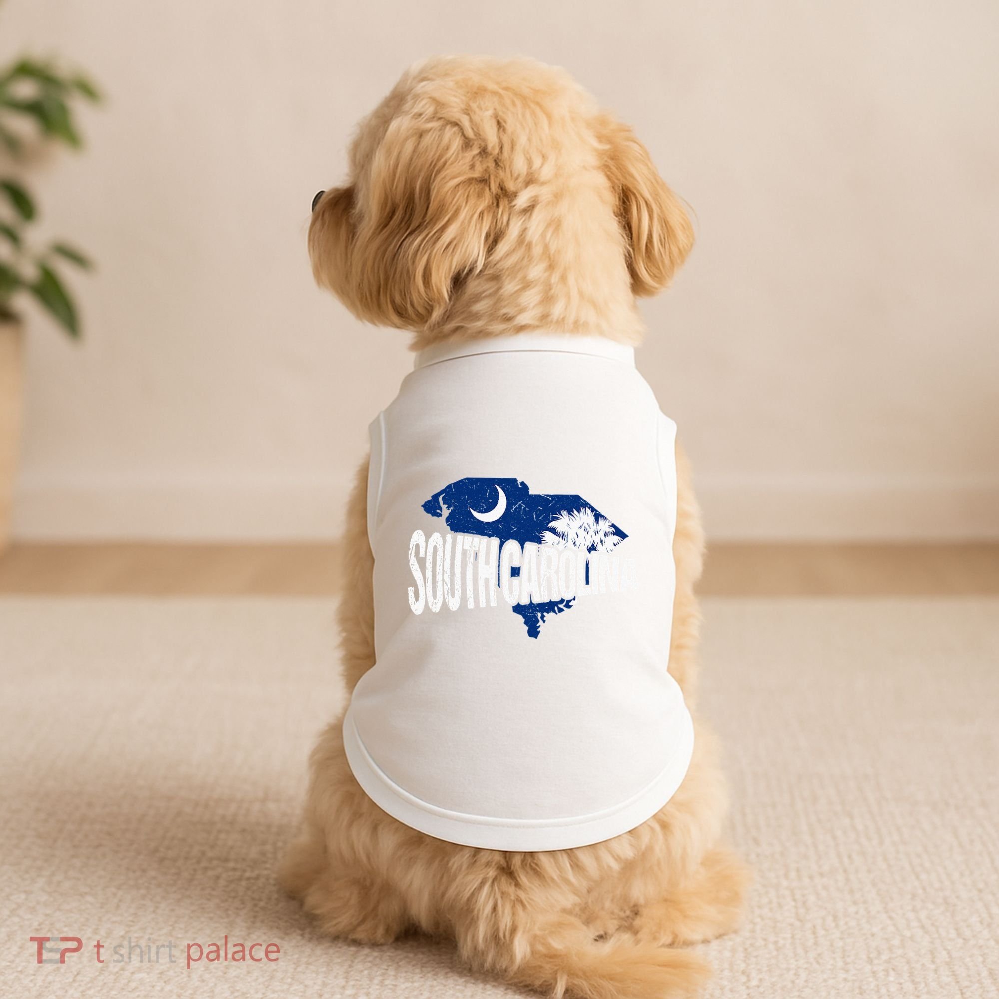 Distressed South Carolina Doggie Tank