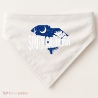 Distressed South Carolina USA-Made Doggie Bandana thumb 0