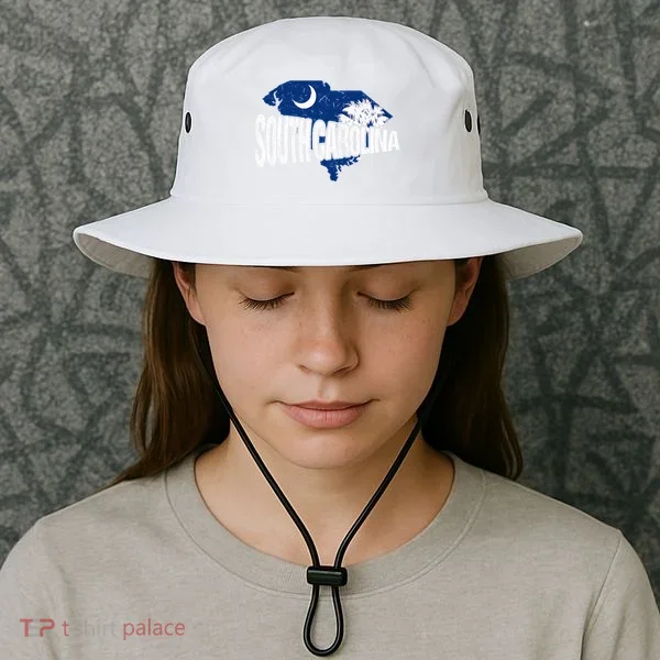 Distressed South Carolina Bucket Hat