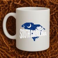 Distressed South Carolina Coffee Mug thumb 2