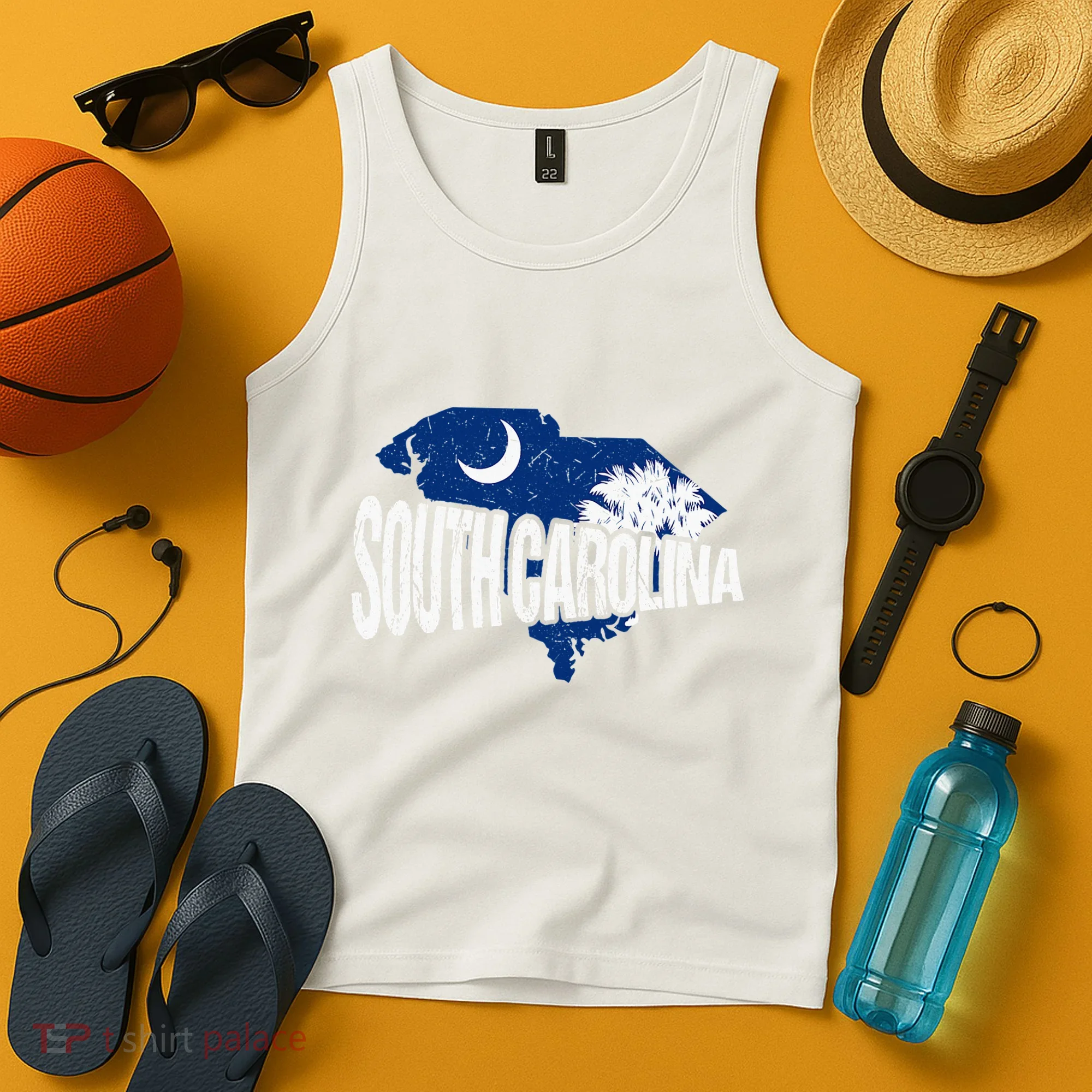 Distressed South Carolina Tank Top