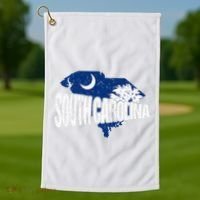 Distressed South Carolina Golf Towel thumb 1