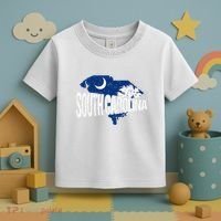 Distressed South Carolina Toddler T-Shirt thumb 3