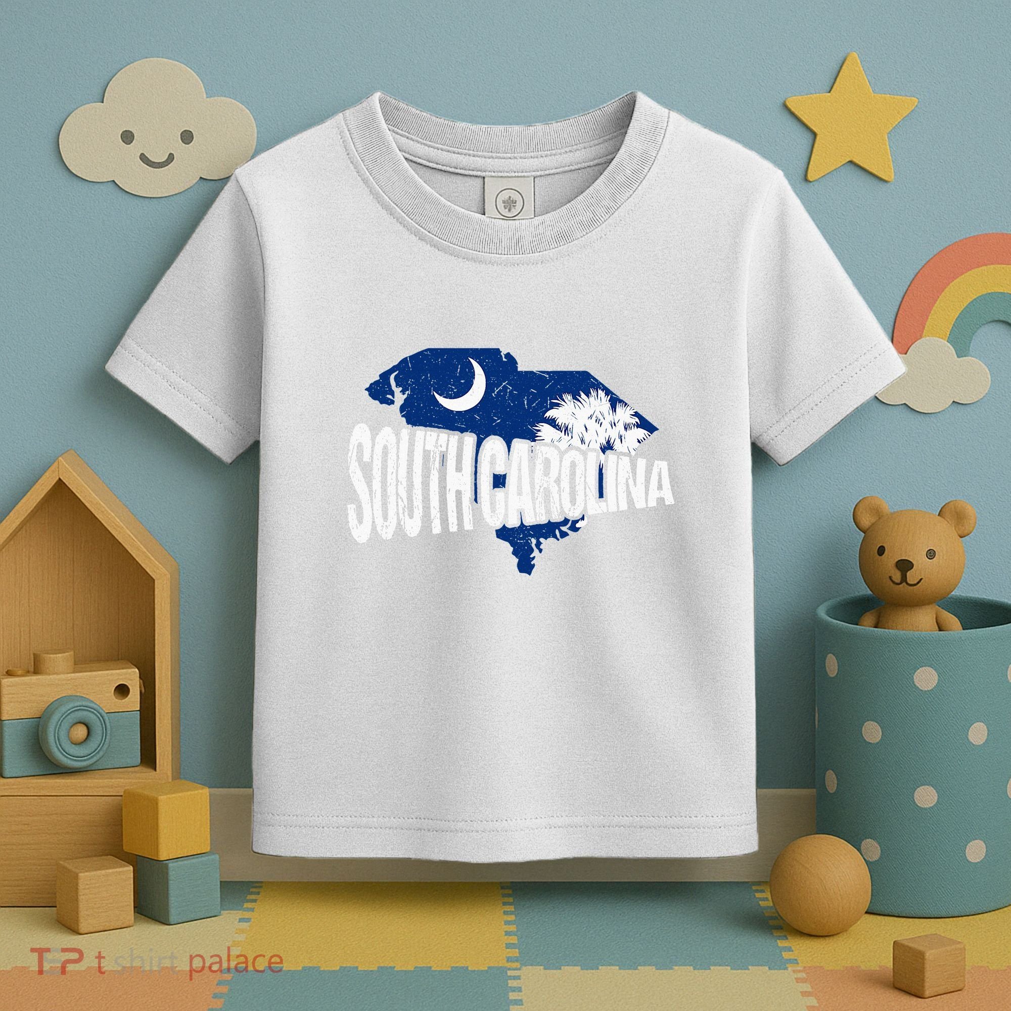 Distressed South Carolina Toddler T-Shirt