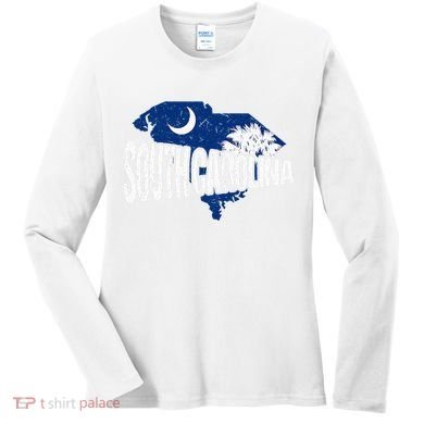 Distressed South Carolina Women's Long Sleeve Shirt