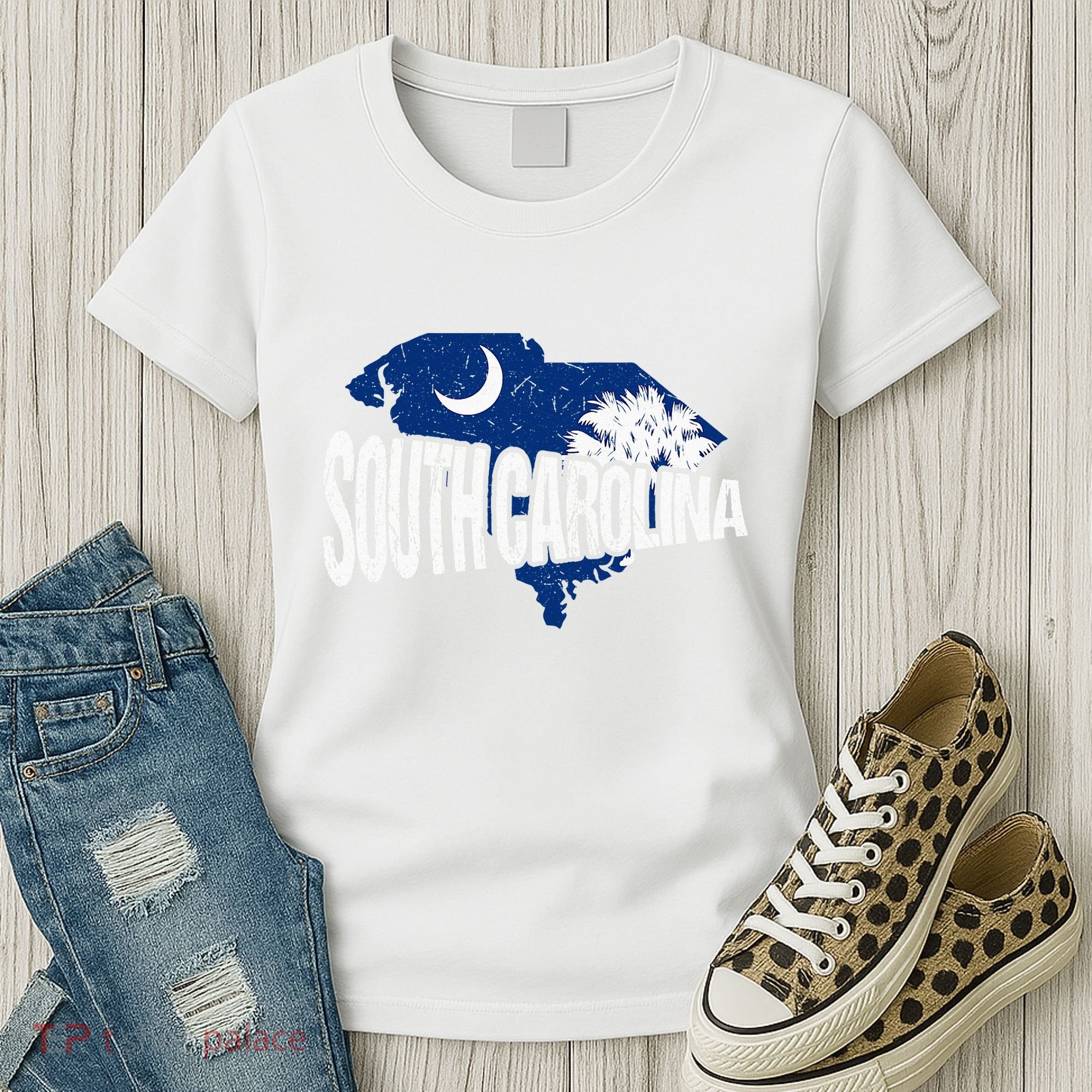 Distressed South Carolina Women's T-Shirt