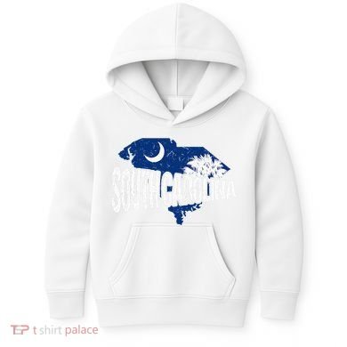 Distressed South Carolina Kids Hoodie