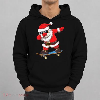 Dabbing Santa Claus Kids Boys Skate Skateboard Christmas TShirt Hoodie