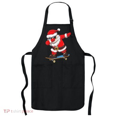 Dabbing Santa Claus Kids Boys Skate Skateboard Christmas TShirt Apron
