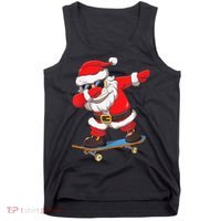 Dabbing Santa Claus Kids Boys Skate Skateboard Christmas TShirt Tank Top thumb 0