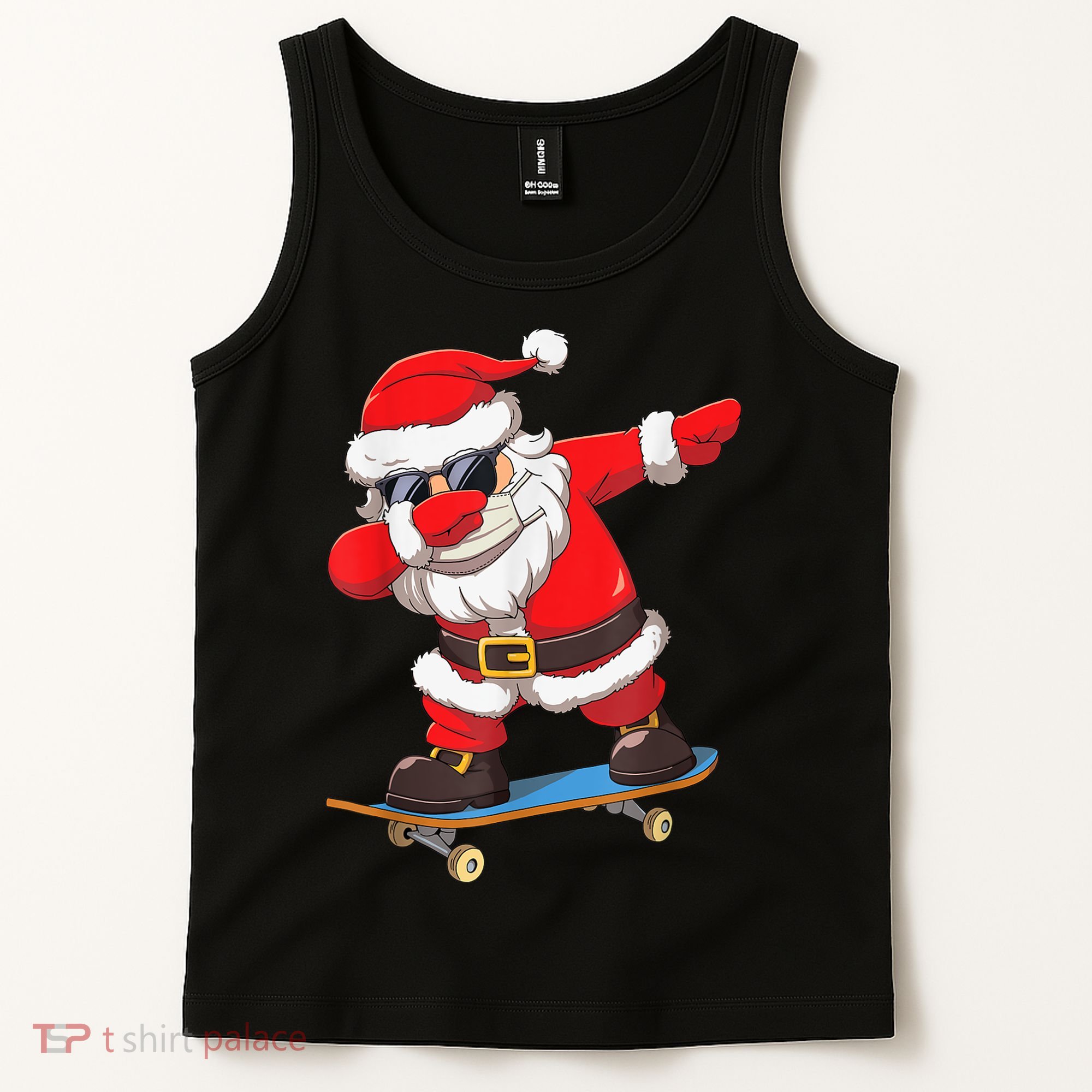 Dabbing Santa Claus Kids Boys Skate Skateboard Christmas TShirt Tank Top