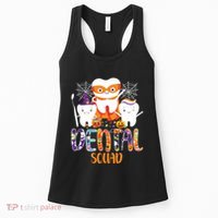 Dental Squad Costume Trick Or Teeth Denstist Halloween Ghost Women's Tank Top thumb 0