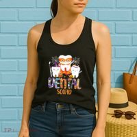 Dental Squad Costume Trick Or Teeth Denstist Halloween Ghost Women's Tank Top thumb 2