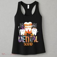 Dental Squad Costume Trick Or Teeth Denstist Halloween Ghost Women's Tank Top thumb 3