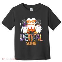 Dental Squad Costume Trick Or Teeth Denstist Halloween Ghost Toddler T-Shirt thumb 0