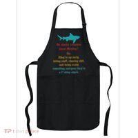 Do Sharks Complain About Monday No. TheyRe Up Early Gift Apron thumb 0