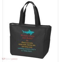 Do Sharks Complain About Monday No. TheyRe Up Early Gift Tote Bag thumb 3