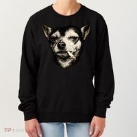 Dog Smoking Cigarette Funny Chihuahua Women's Sweatshirt thumb 0
