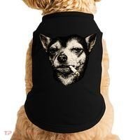 Dog Smoking Cigarette Funny Chihuahua Doggie Tank thumb 0
