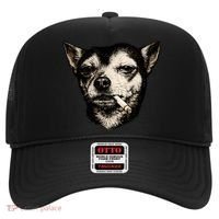 Dog Smoking Cigarette Funny Chihuahua Hat thumb 0
