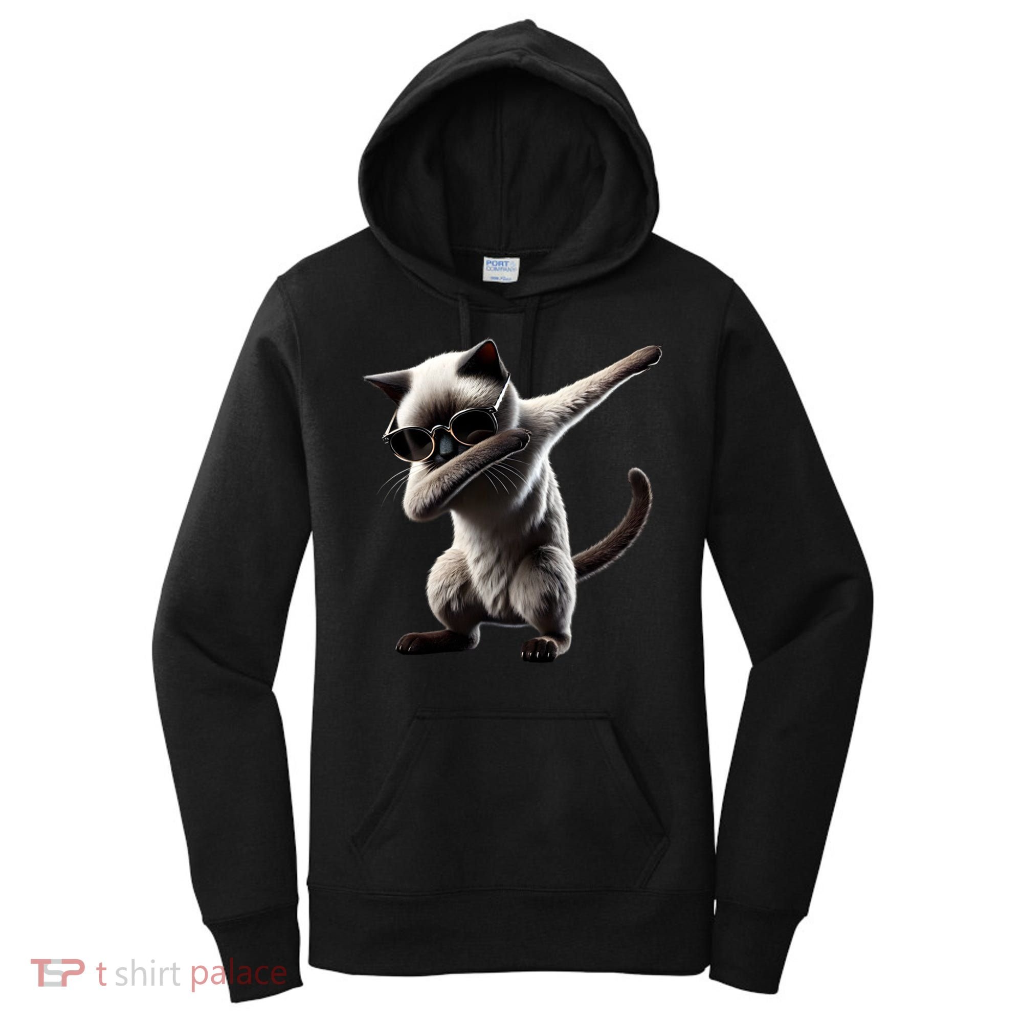Dabbing Siamese Cat Pet Motif Cool Dab Animal Lover Gift Women's Hoodie