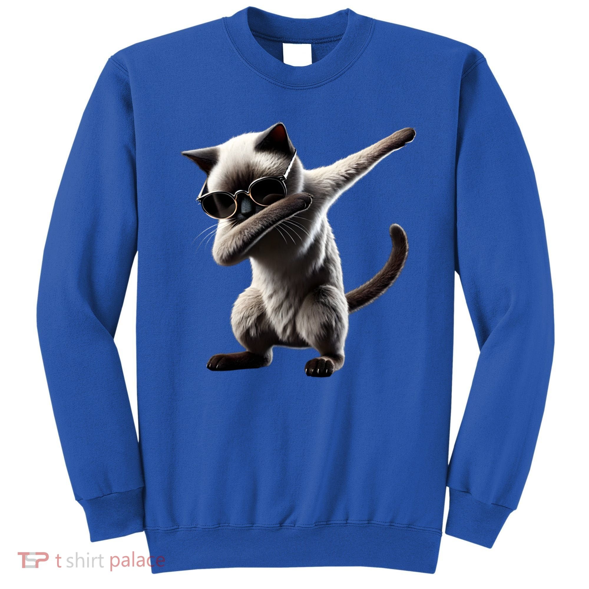 Dabbing Siamese Cat Pet Motif Cool Dab Animal Lover Gift Sweatshirt
