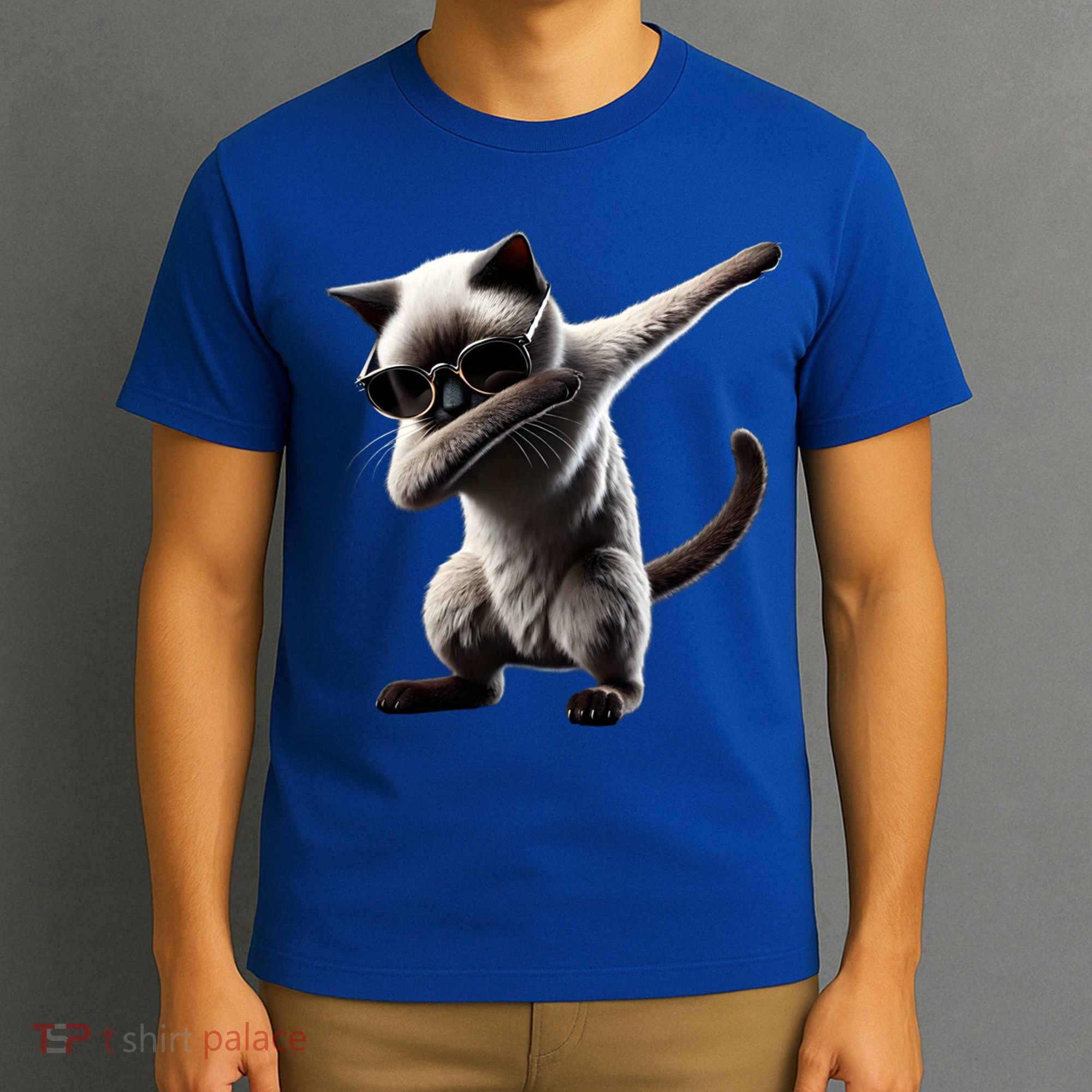 Dabbing Siamese Cat Pet Motif Cool Dab Animal Lover Gift T-Shirt