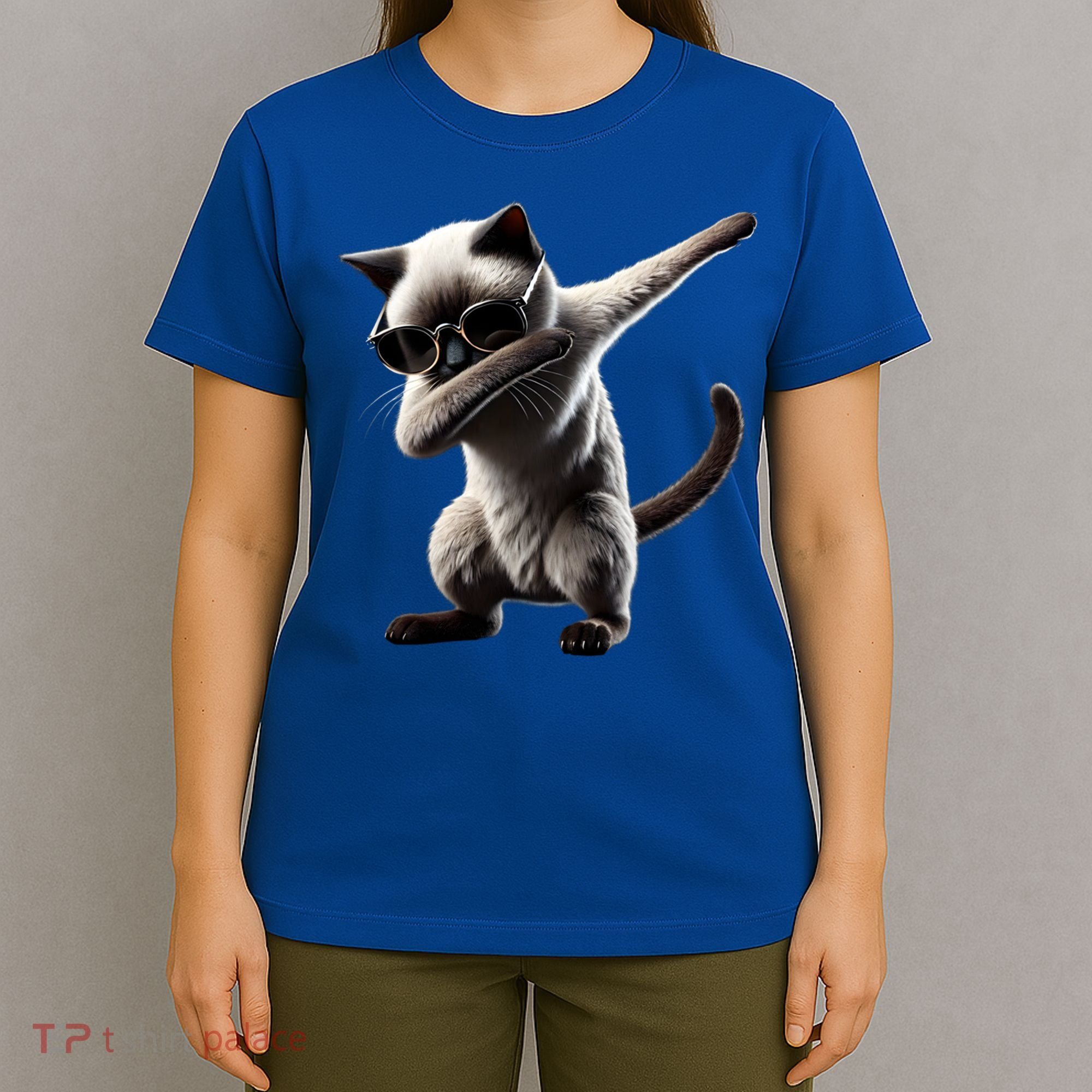 Dabbing Siamese Cat Pet Motif Cool Dab Animal Lover Gift T-Shirt
