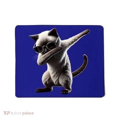 Dabbing Siamese Cat Pet Motif Cool Dab Animal Lover Gift Mousepad