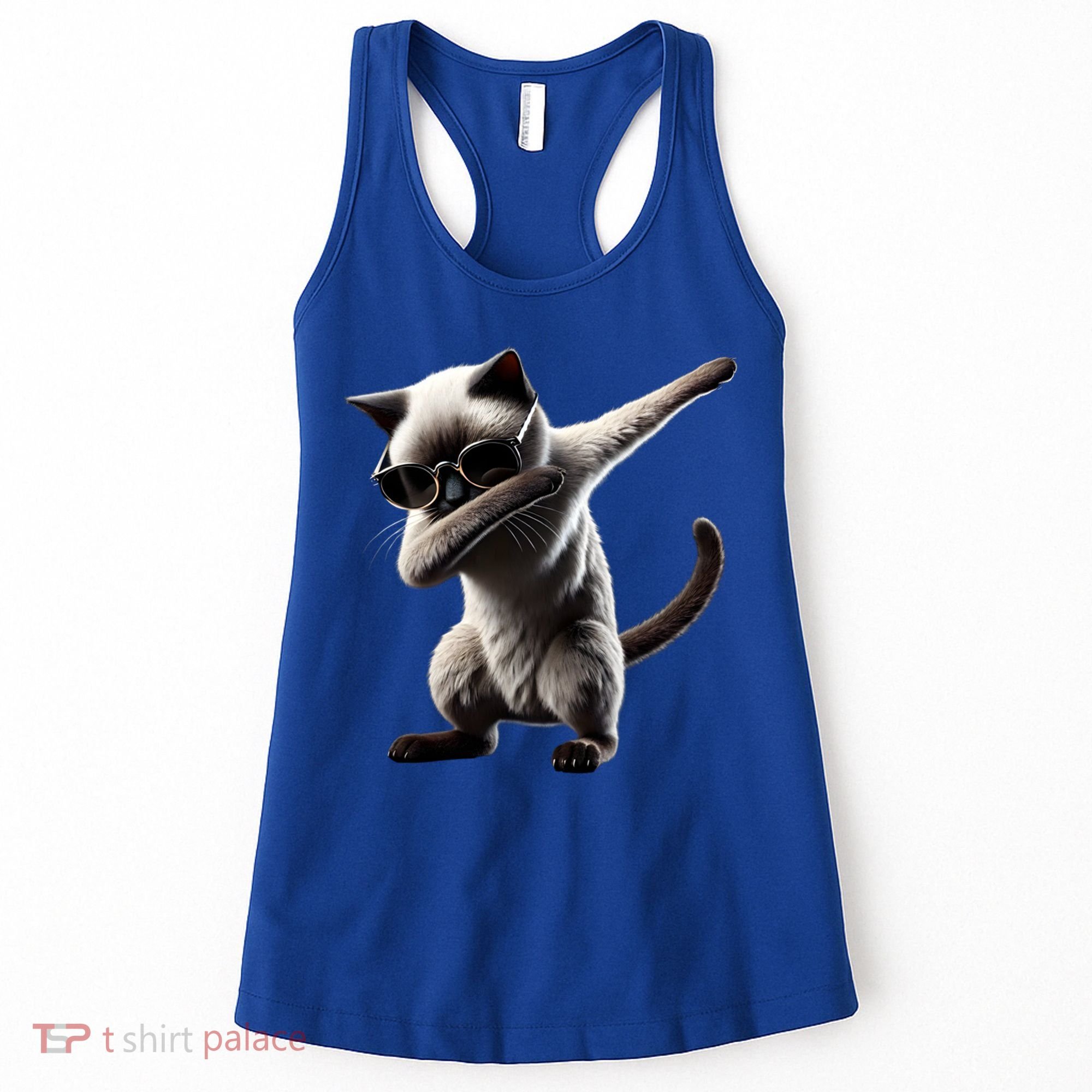 Dabbing Siamese Cat Pet Motif Cool Dab Animal Lover Gift Women's Tank Top