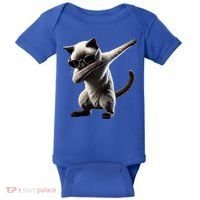 Dabbing Siamese Cat Pet Motif Cool Dab Animal Lover Gift Baby Bodysuit thumb 0