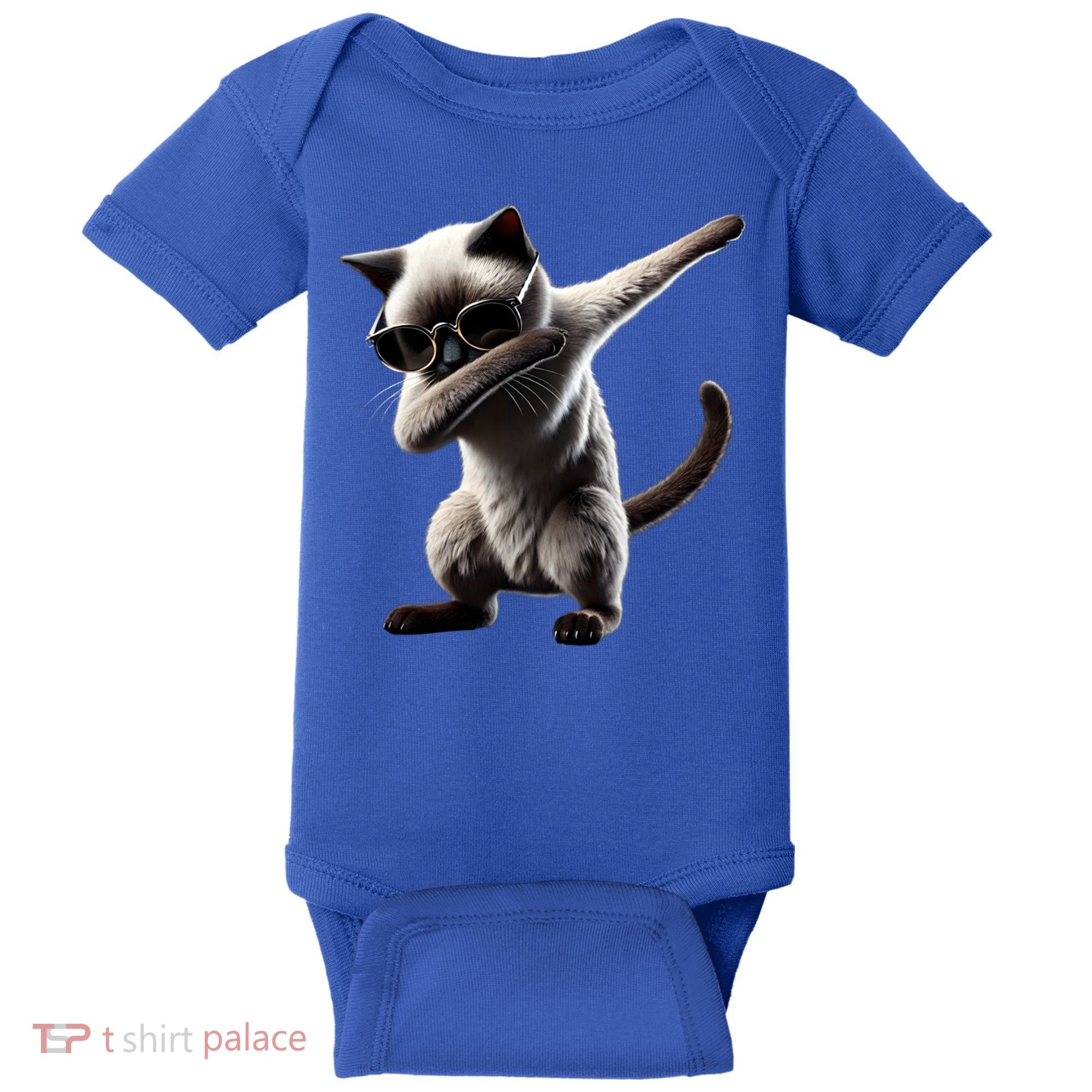 Dabbing Siamese Cat Pet Motif Cool Dab Animal Lover Gift Baby Bodysuit