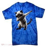 Dabbing Siamese Cat Pet Motif Cool Dab Animal Lover Gift Tie-Dye T-Shirt thumb 0