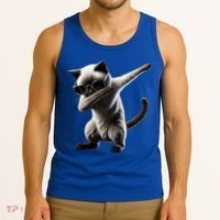Dabbing Siamese Cat Pet Motif Cool Dab Animal Lover Gift Tank Top thumb 3