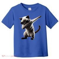 Dabbing Siamese Cat Pet Motif Cool Dab Animal Lover Gift Toddler T-Shirt thumb 0