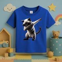 Dabbing Siamese Cat Pet Motif Cool Dab Animal Lover Gift Toddler T-Shirt thumb 3